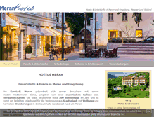 Tablet Screenshot of hotel-meran.org